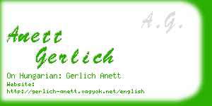 anett gerlich business card